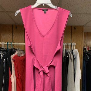 Ann Taylor Vneck Sleeveless Tie Front Tunic Top